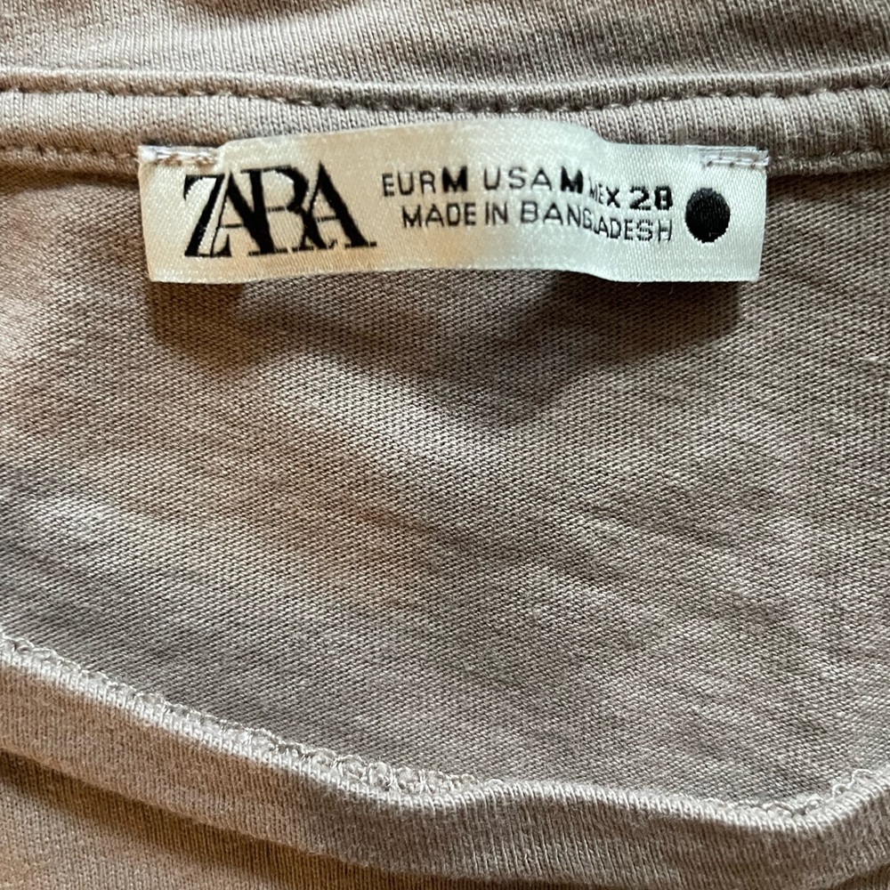 3  Zara crew neck t shirt - Picture 4 of 8
